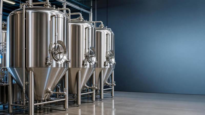 What are beer fermentation tanks called?