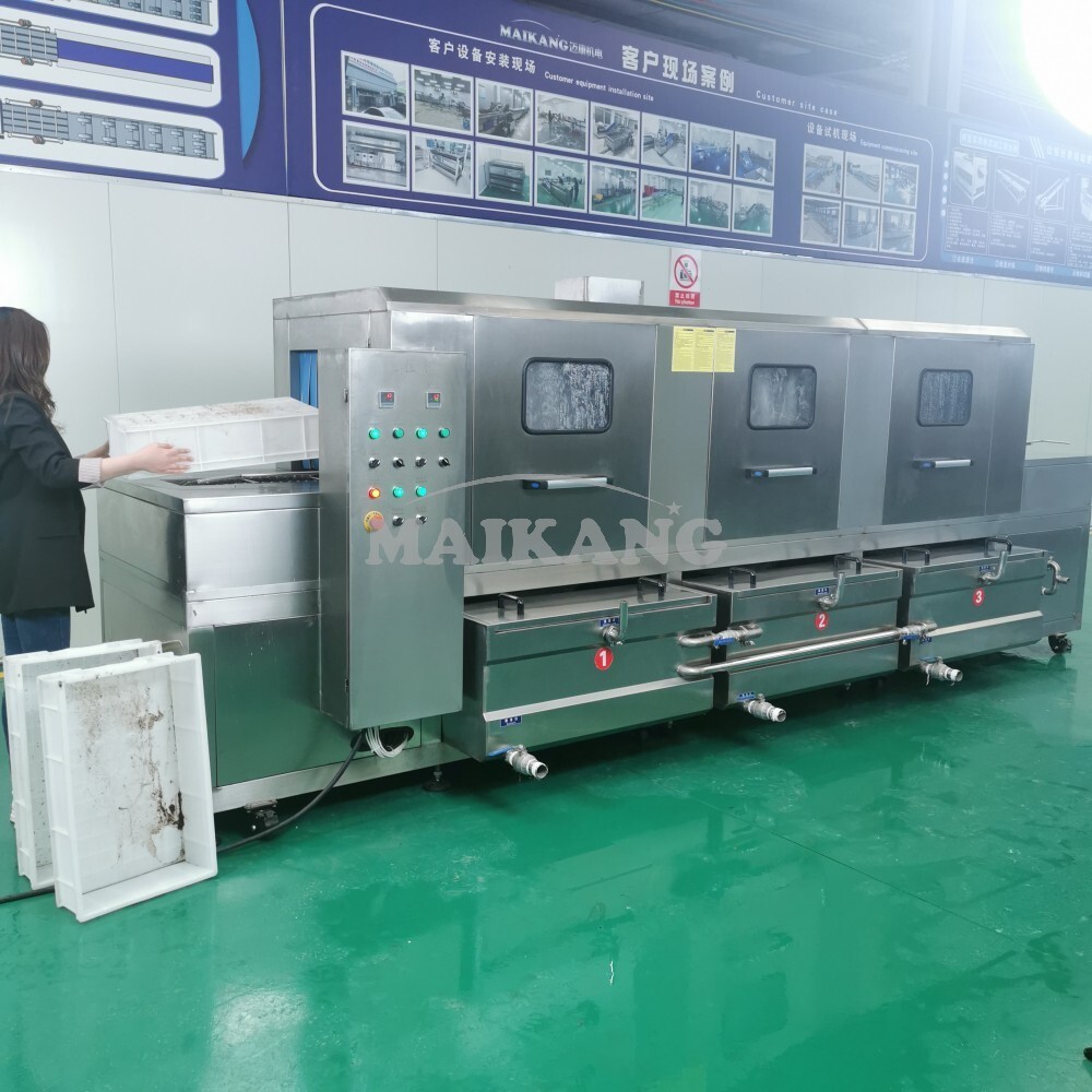 Máquina de lavar cajas