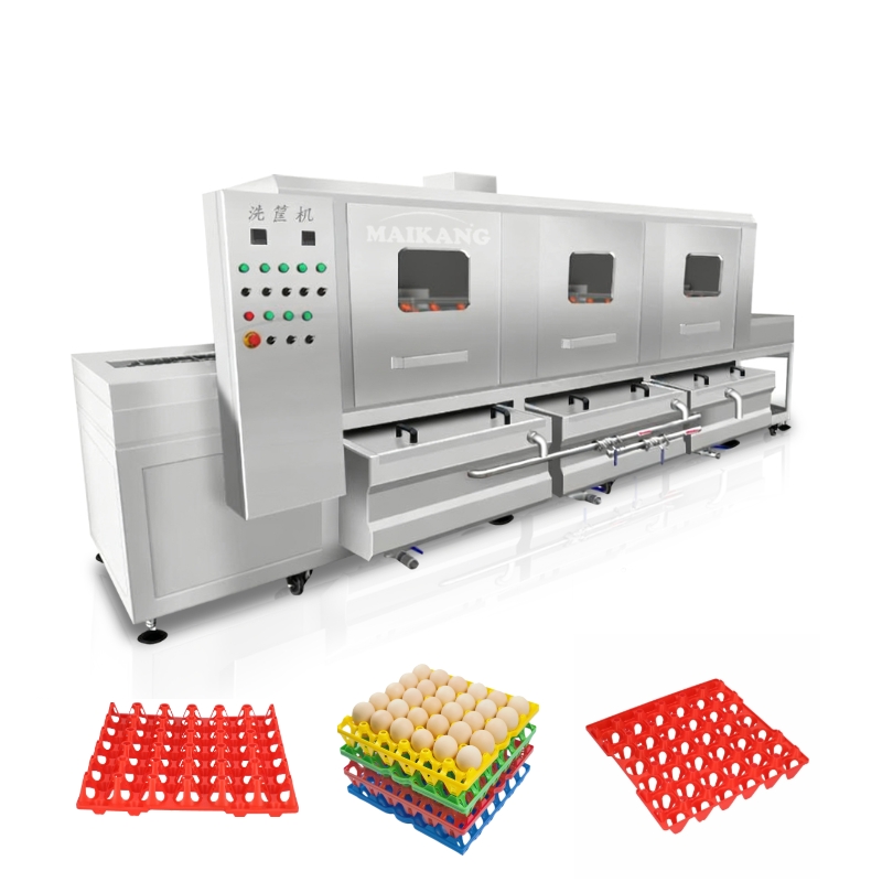 Máquina de lavado de bandejas de huevos