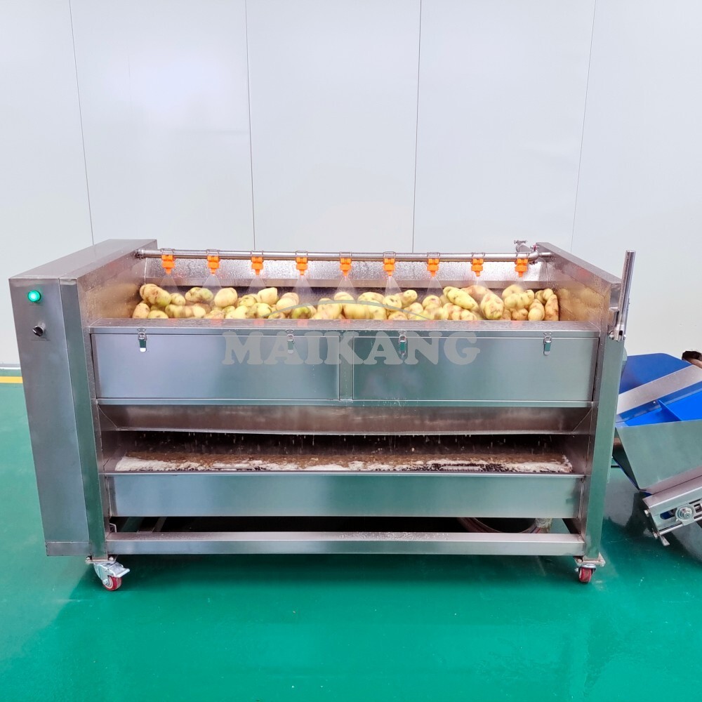 Máquina de Pelado y Lavado con Cepillos