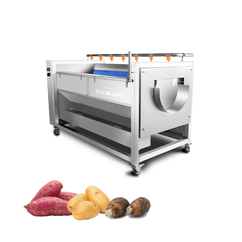 Máquina de Pelado y Lavado con Cepillos