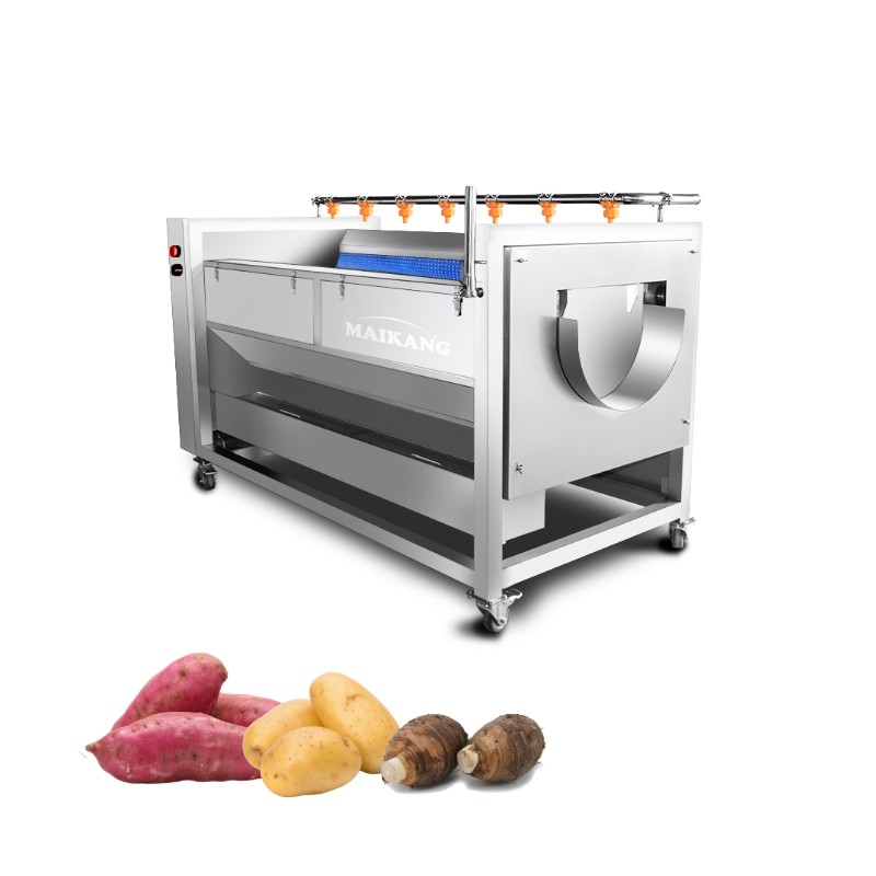 Máquina de Pelado y Lavado con Cepillos