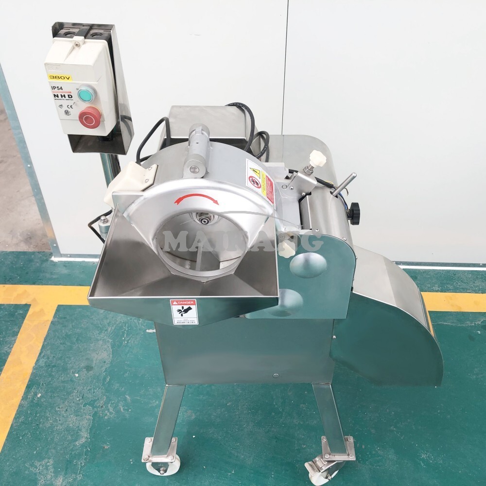 Máquina para cortar frutas y verduras en cubos