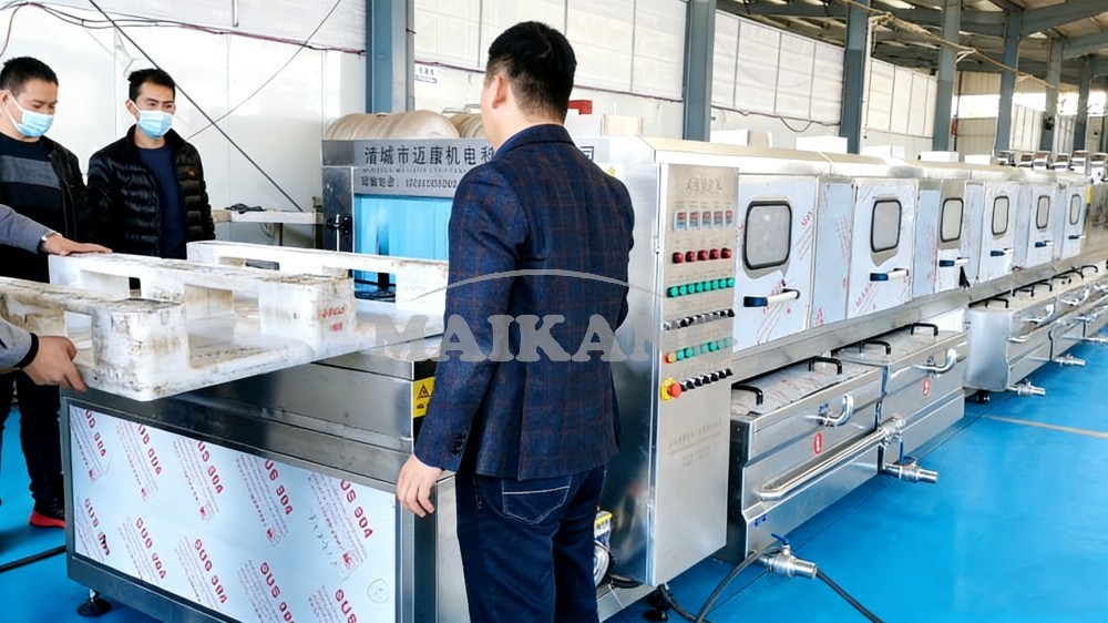 Lavadora de Paletas Logísticas