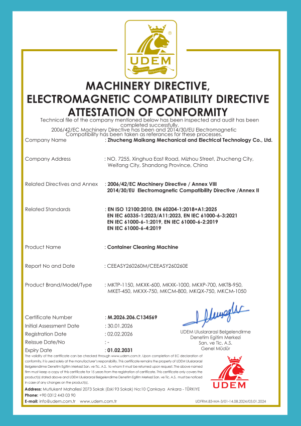 Сертификат CE для моечной машины_01