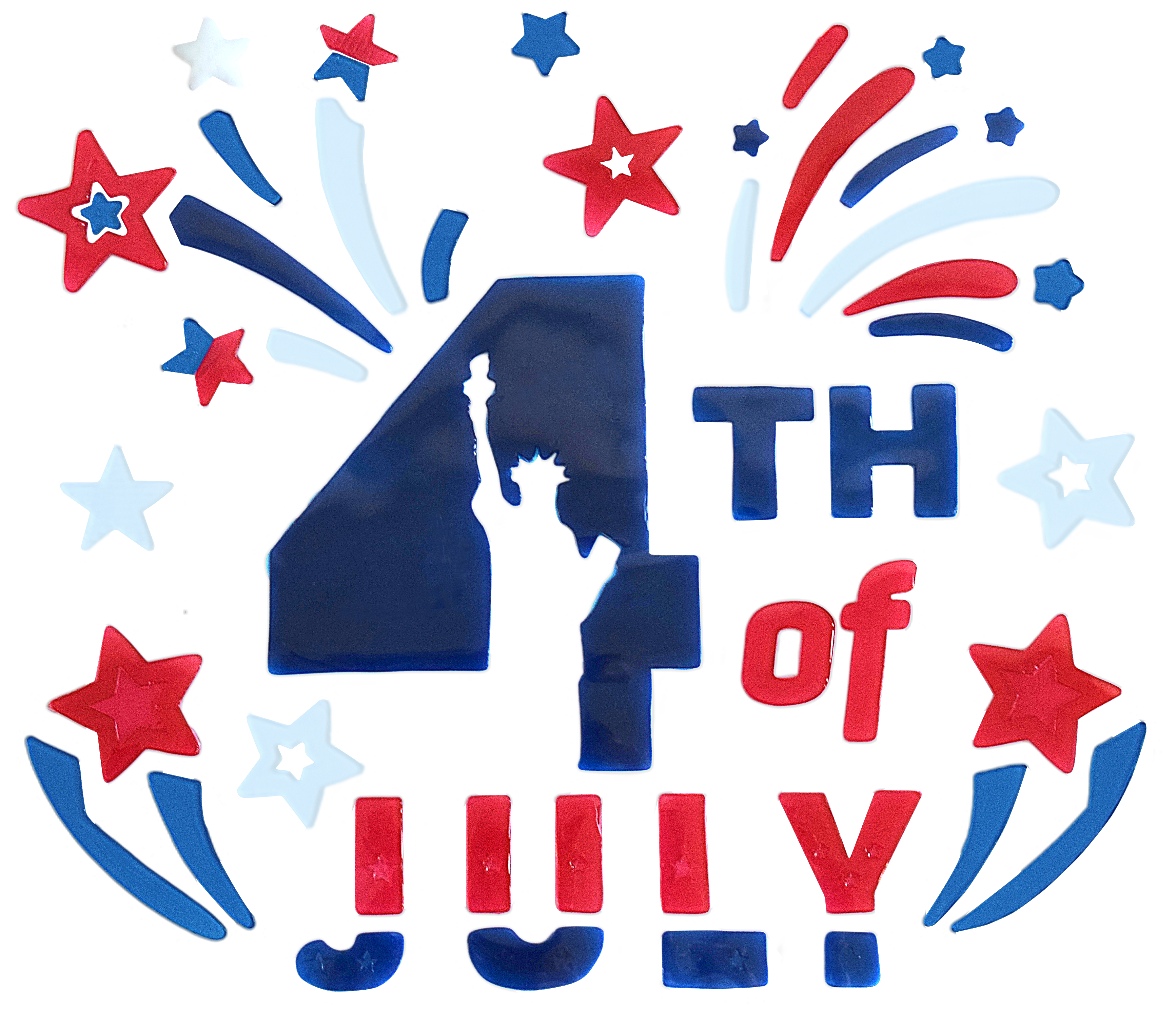 6 листов праздничных наклеек на окна к 4 июля, патриотические гелевые наклейки с американским флагом для стеклянных окон в День независимости, День памяти, День ветеранов, праздничный декор в цветах США — красный, белый и синий