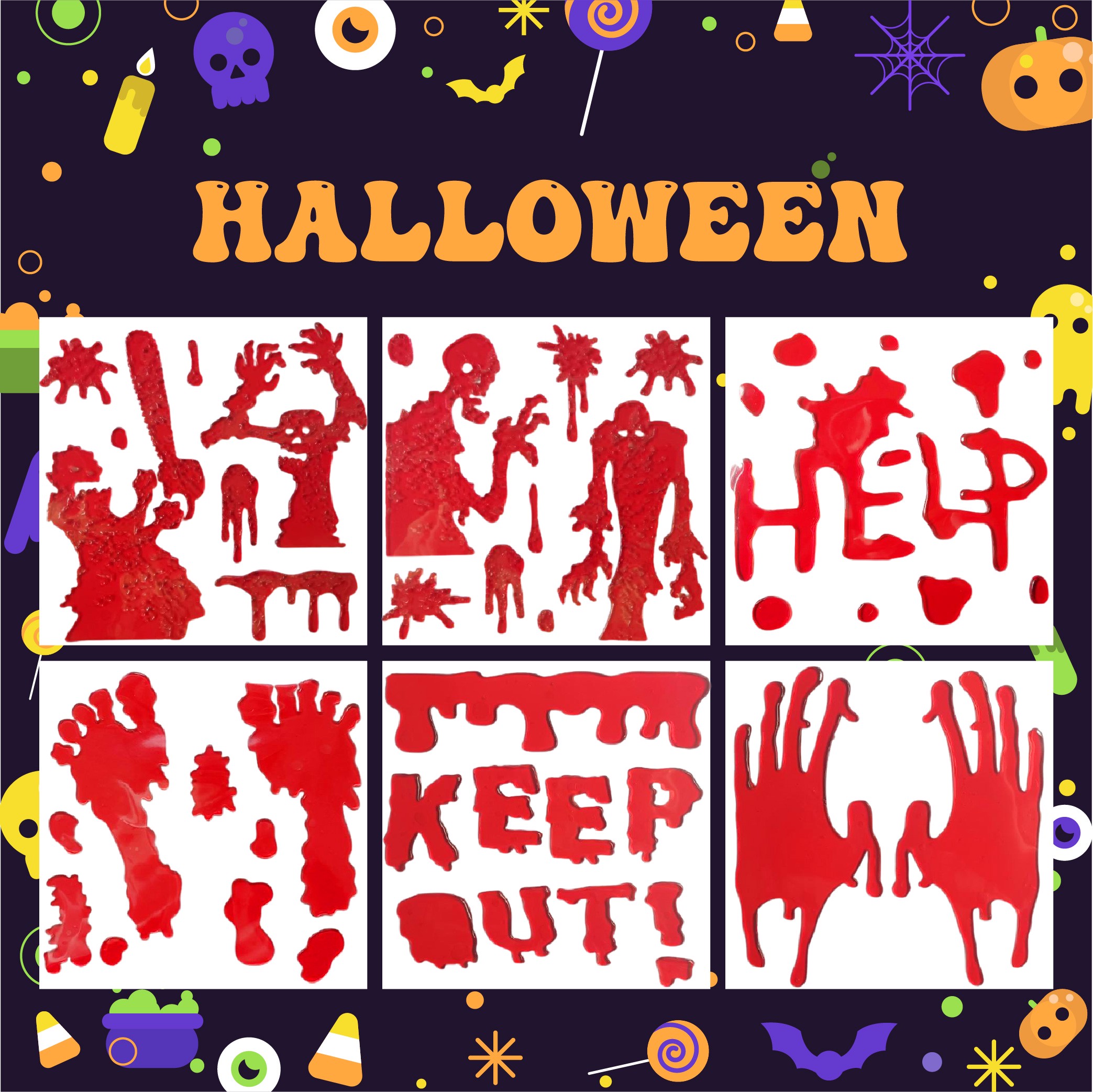 Креативные способы использования праздничных гелевых наклеек не только на окнах