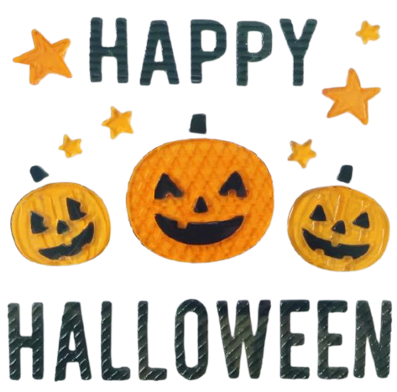 Гелевые наклейки на окна Хэллоуина: Призрак, Тыква, Летучая Мышь, Ведьма, Кот, Буу, Кровь, Наклейки для украшения дома и вечеринки на Хэллоуин