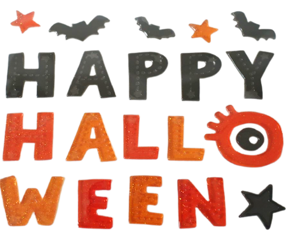 Гелевые наклейки на окно открыто: Призрак, Тыква, Летучая Мышь, Ведьма, Кот, Буу, Кровь, Наклейки для украшения дома и вечеринки на показе.