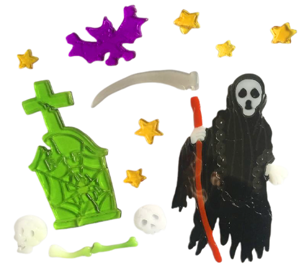 Гелевые наклейки на окно открыто: Призрак, Тыква, Летучая Мышь, Ведьма, Кот, Буу, Кровь, Наклейки для украшения дома и вечеринки на показе.