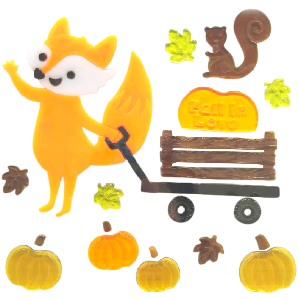 6 листов осенних гелевых наклеек для стеклянных окон, осенние/благодарственные гелевые наклейки, привет осенние листья, тыквы для осеннего праздничного декора окон