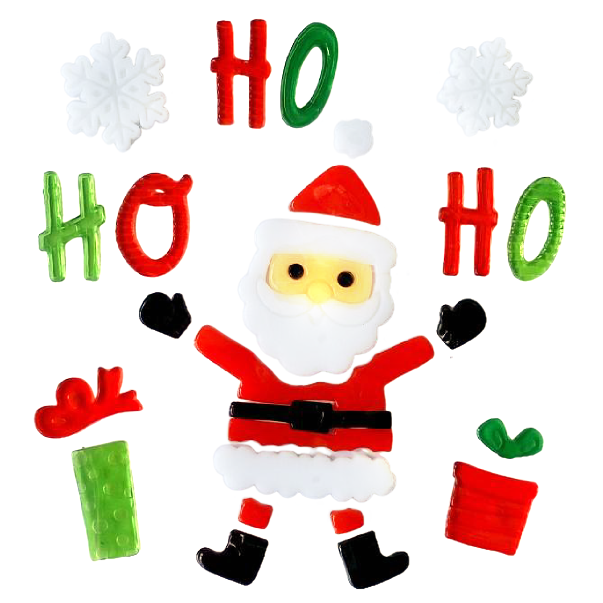 Рождественские наклейки на окна - Санта-Клаус, Снеговик, Снежинка, Пингвин, Рождественская елка, Подарочные наклейки на окна для детей