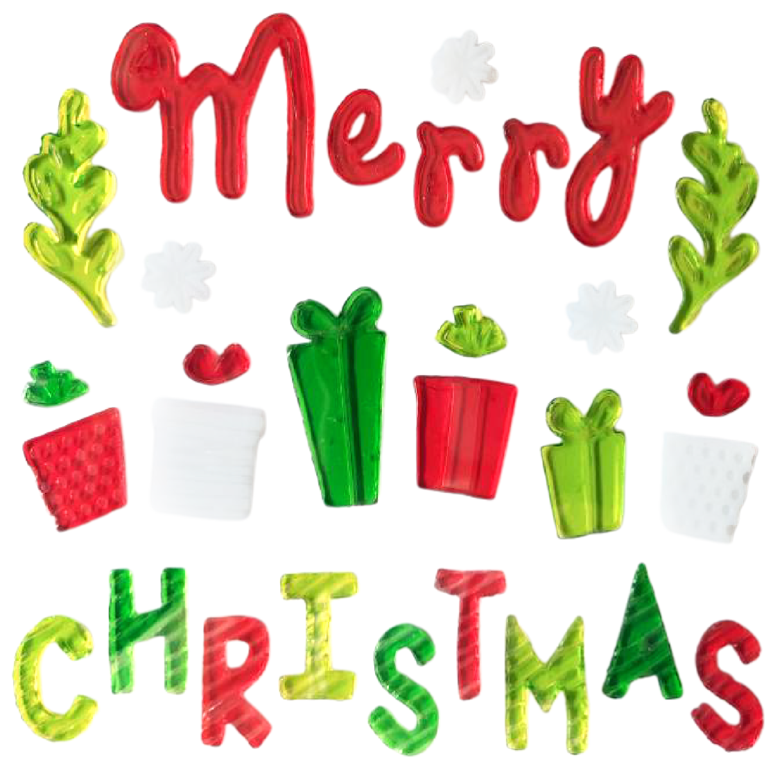 Рождественские наклейки на окна - Санта-Клаус, Снеговик, Снежинка, Пингвин, Рождественская елка, Подарочные наклейки на окна для детей