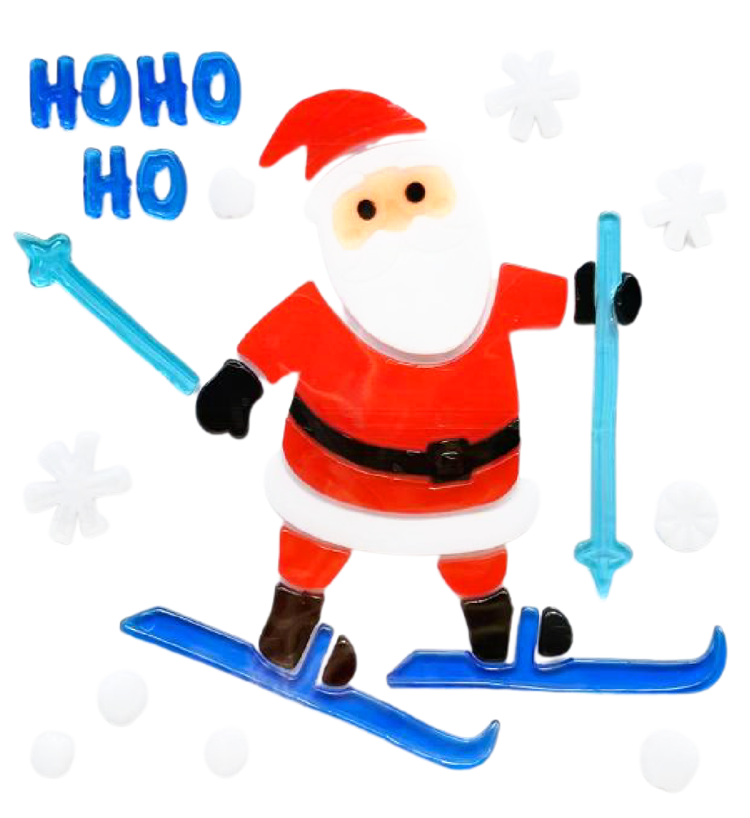 Рождественские наклейки на окна - Санта-Клаус, Снеговик, Снежинка, Пингвин, Рождественская елка, Подарочные наклейки на окна для детей