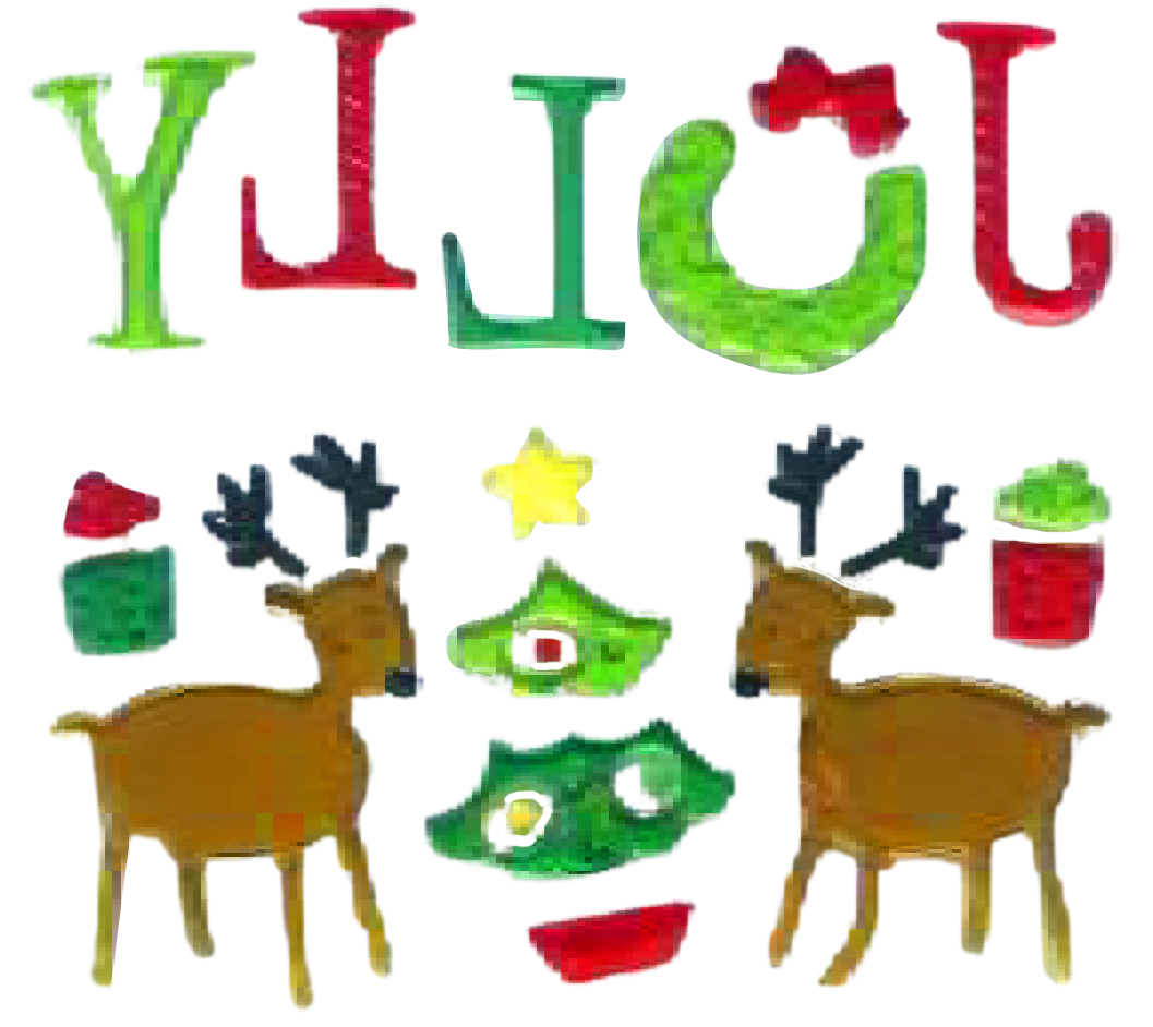 Рождественские наклейки на окна - Санта-Клаус, Снеговик, Снежинка, Пингвин, Рождественская елка, Подарочные наклейки на окна для детей