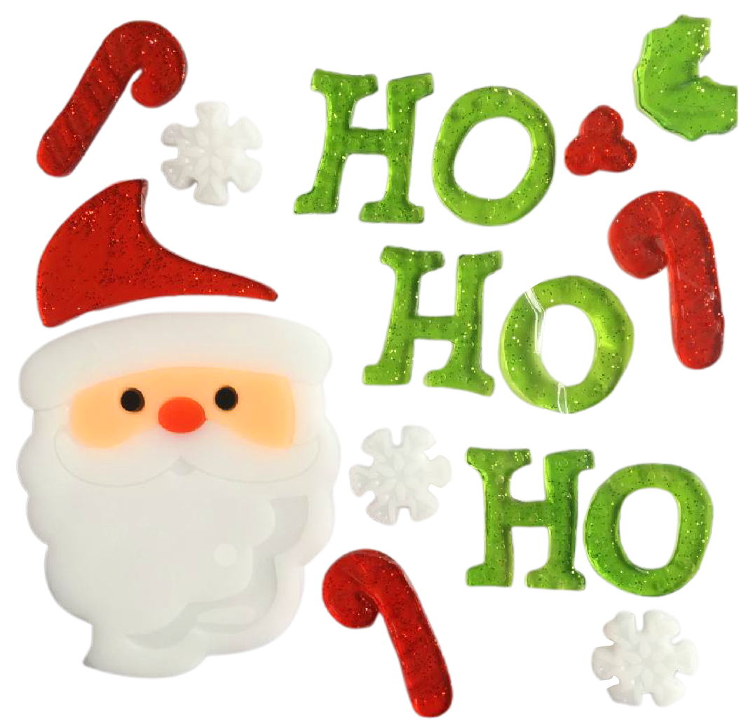 Рождественские наклейки на окна - Санта-Клаус, Снеговик, Снежинка, Пингвин, Рождественская елка, Подарочные наклейки на окна для детей