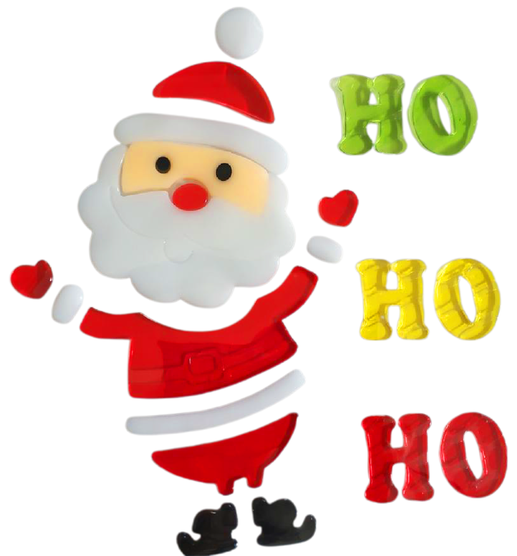 Рождественские наклейки на окна - Санта-Клаус, Снеговик, Снежинка, Пингвин, Рождественская елка, Подарочные наклейки на окна для детей