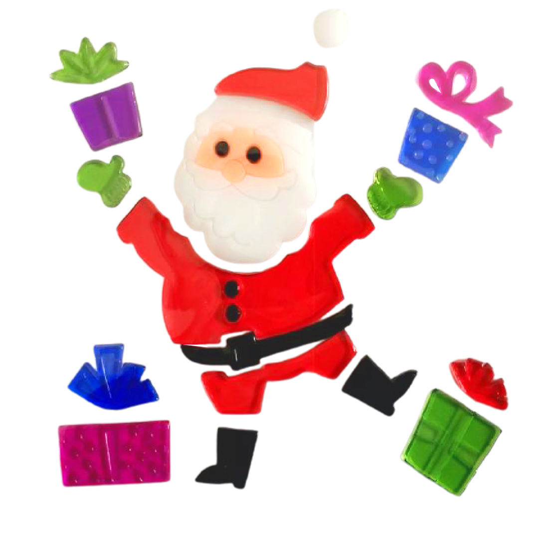 Рождественские наклейки на окна - Санта-Клаус, Снеговик, Снежинка, Пингвин, Рождественская елка, Подарочные наклейки на окна для детей