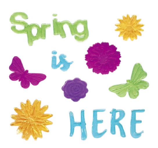 Весенние наклейки на окна, гелевые наклейки на стекло для холодильников и дома, весенний декор для окон - цветы, бабочки, птицы, которые нравятся детям