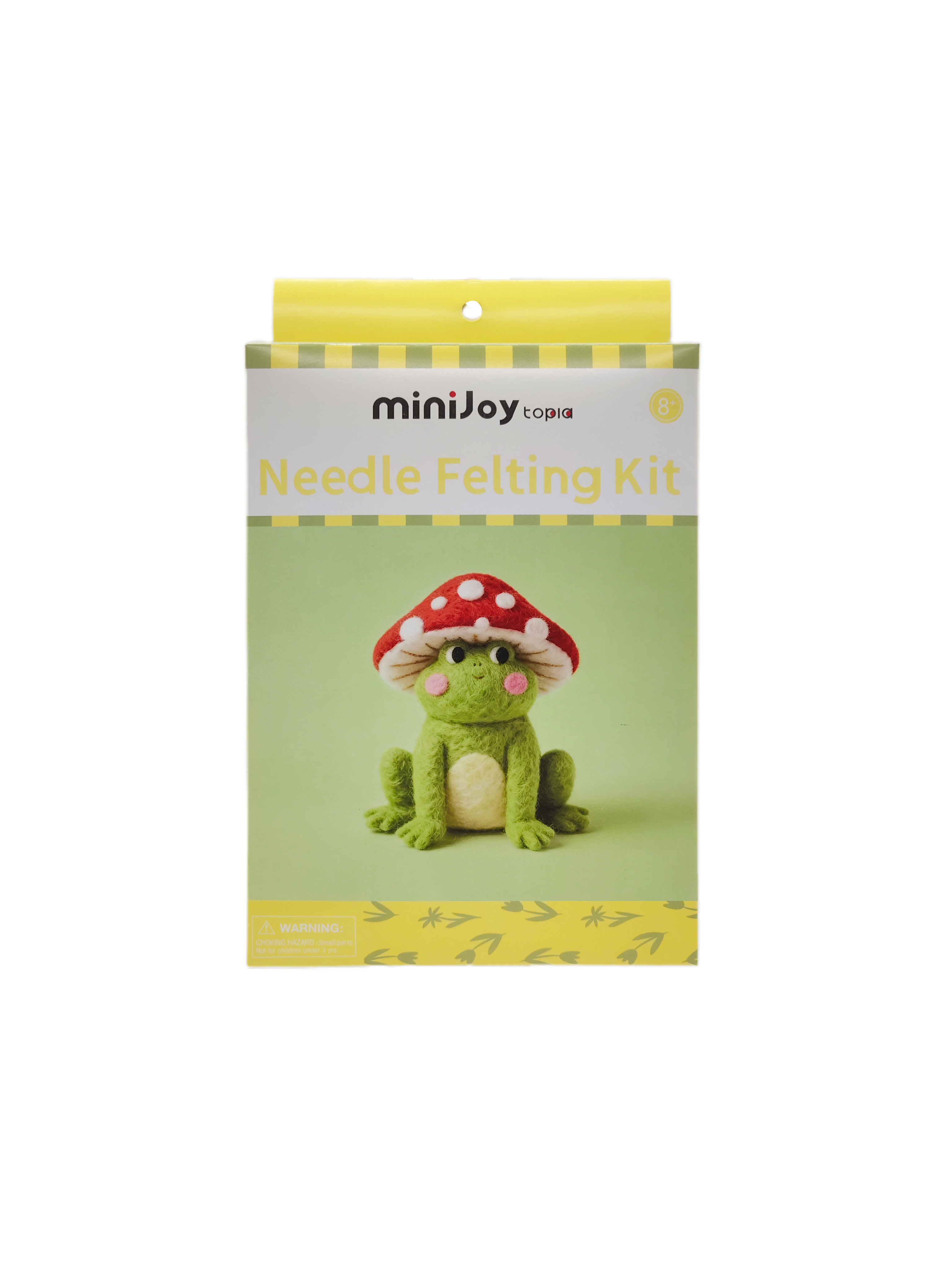 Милый набор для сухого валяния «Грибная лягушка», набор для рукоделия из шерстяного фетра своими руками с инструментами, поролоновым ковриком и инструкцией, набор для начинающих по созданию фигурки животного, брелок ручной работы или декоративный подарок для взрослых на Рождество, день рождения