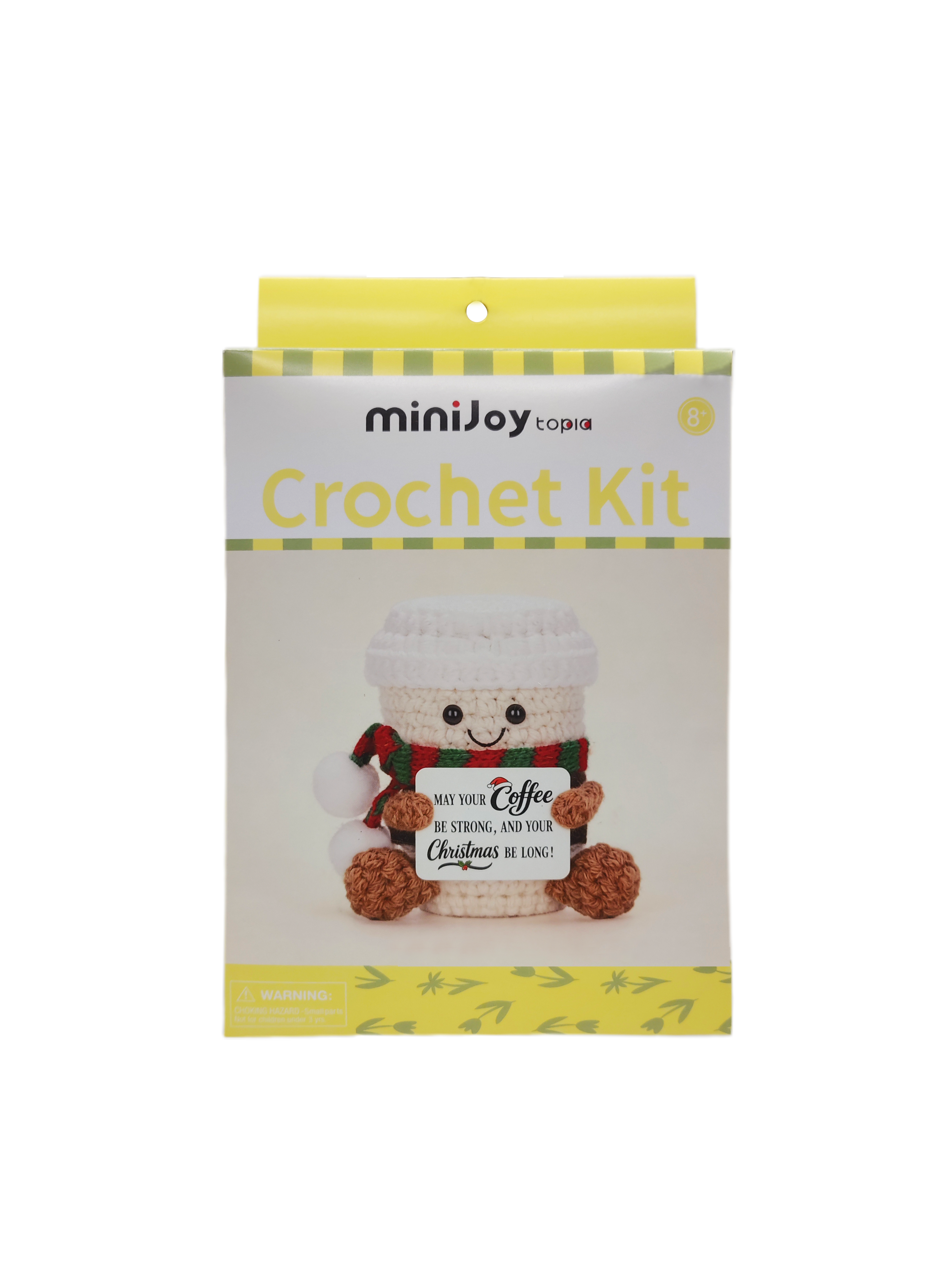 Вязаная вручную плюшевая рождественская кофейная чашка, 