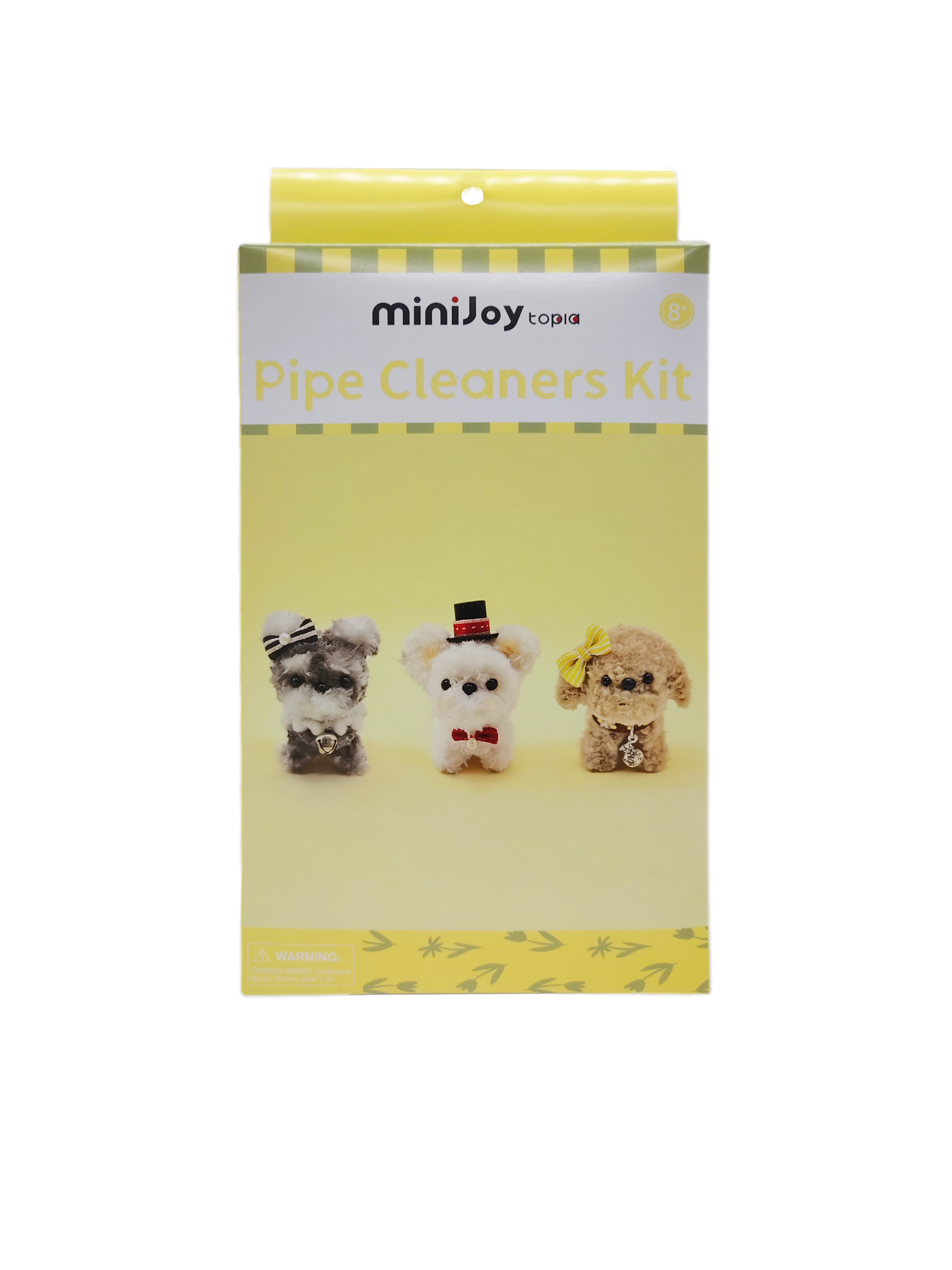 Набор для поделок в виде собаки из синельной проволоки, набор «3 в 1» для создания щенка-джентльмена своими руками с галстуком-бабочкой, цилиндром и колокольчиком, креативные художественные материалы для декора комнаты, наборы для творчества оптом для детей и взрослых, подарочный набор для любителей собак