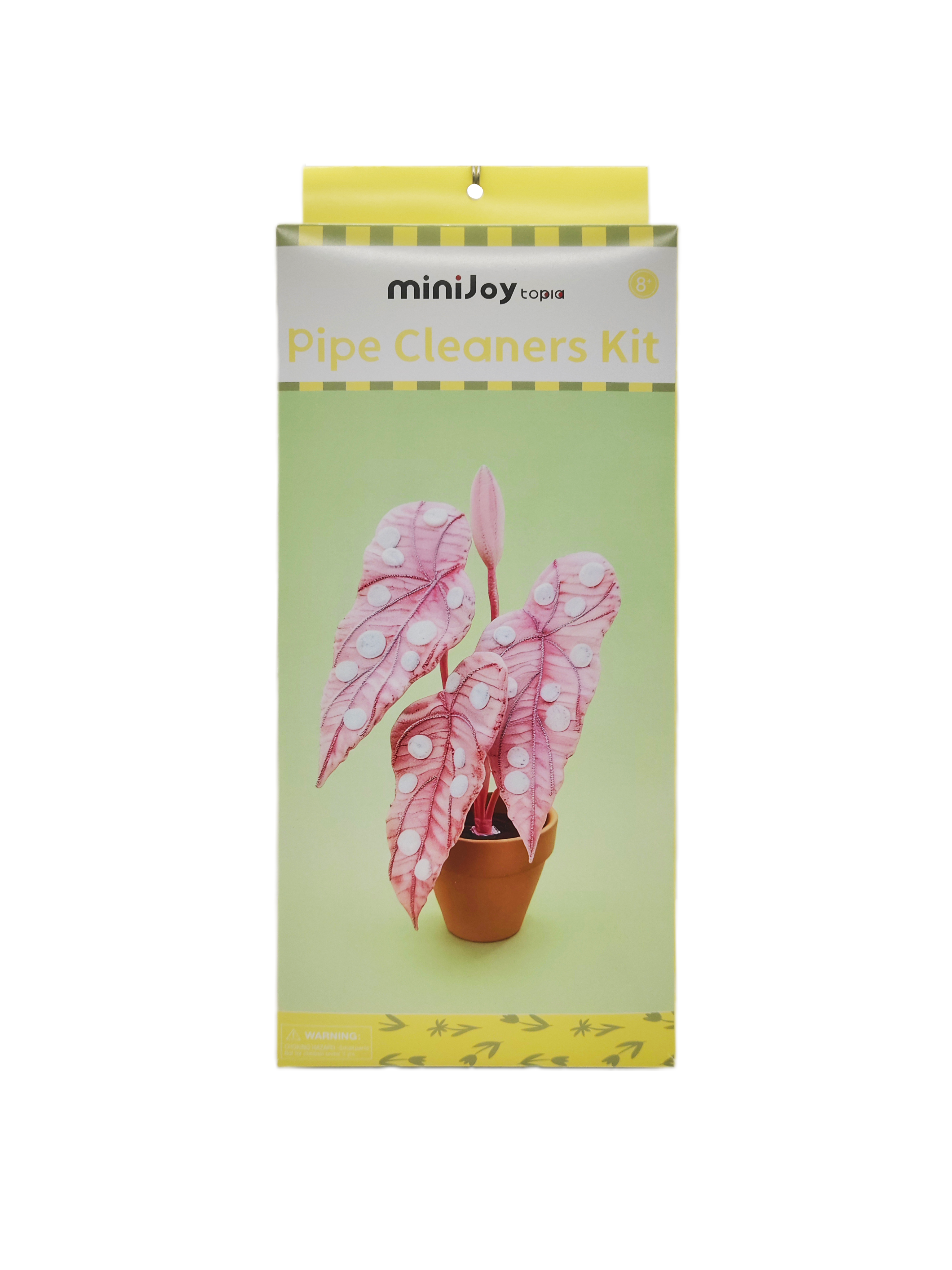 Набор для творчества из синельной проволоки «Розовая бегония в горошек», набор DIY для создания растения, креативные материалы для декора комнаты, набор для творчества оптом для детей и взрослых, причудливый подарок для любителя растений