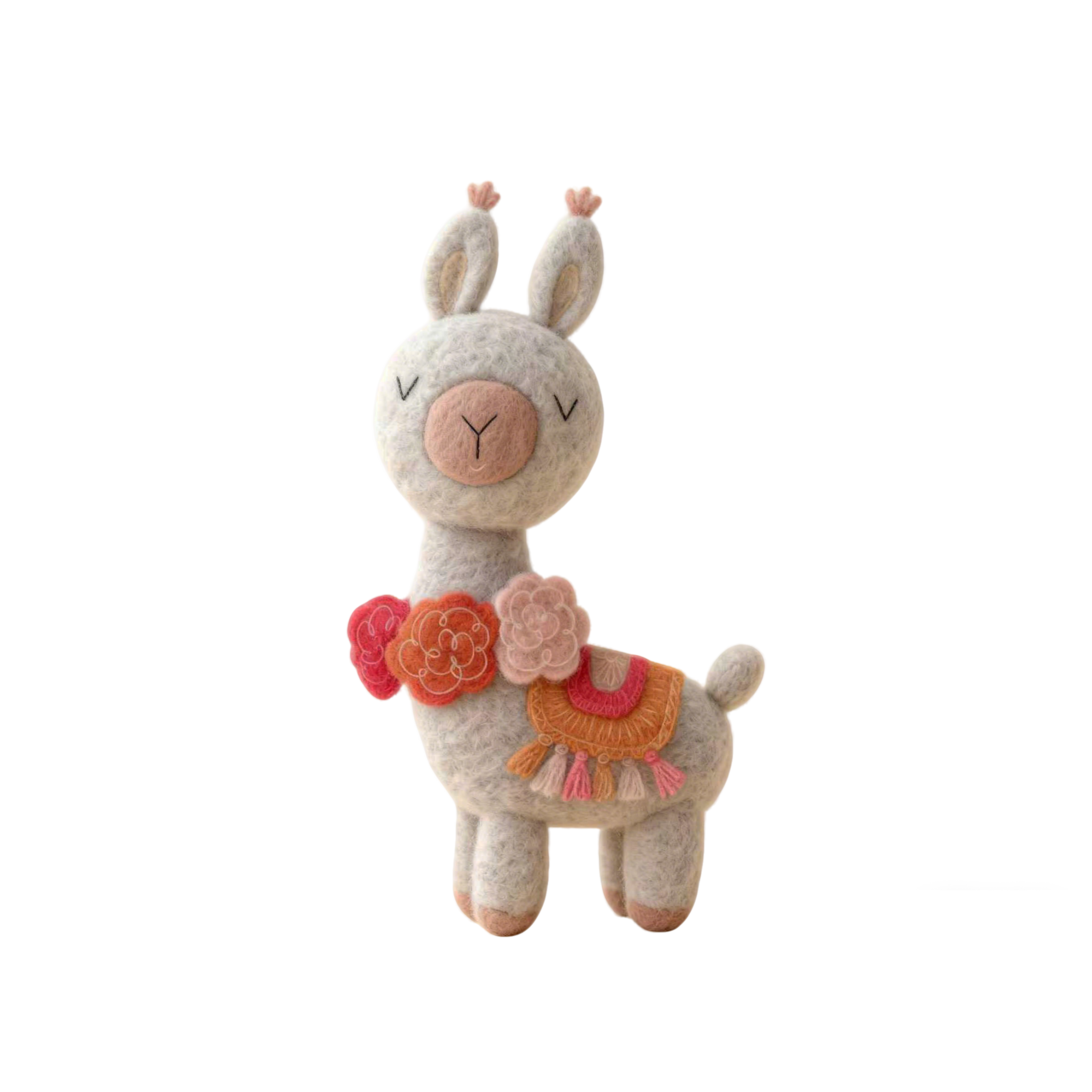 Набор для сухого валяния «Богемная лама», набор для творчества из шерстяного фетра своими руками с инструментами, поролоновым ковриком и инструкцией, набор для начинающих по созданию куклы-животного, декор для детской ручной работы или подарок для взрослых, детей и любителей животных