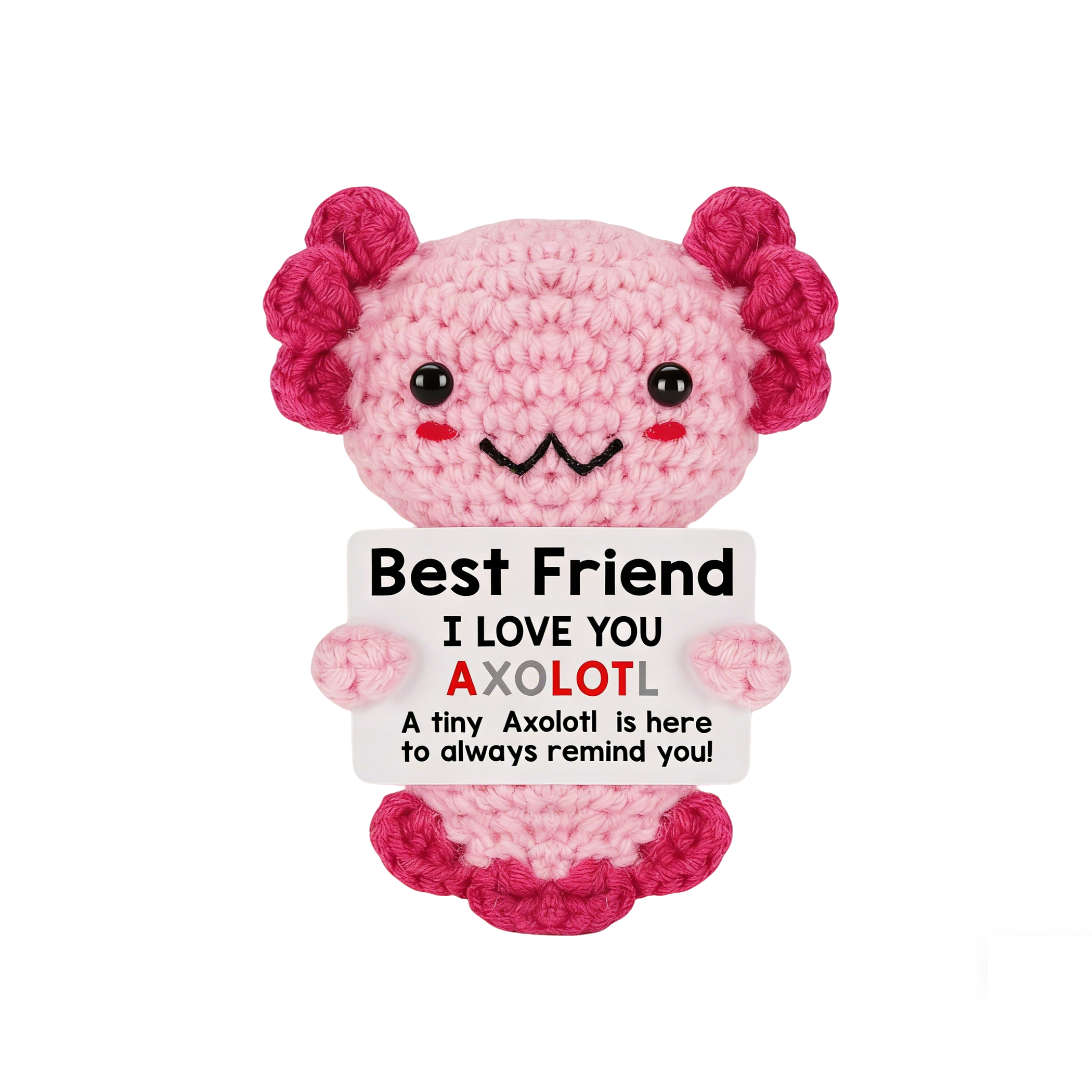 Позитивный вязаный крючком подарок в виде саламандры на день рождения для женщин, мужчин, учителей в знак благодарности, на День матери, выпускной — подарок для взрослых, детей, сына, мамы, папы, дочери, сестры, друга, коллеги, для заботы о себе, эмоциональной и вдохновляющей поддержки