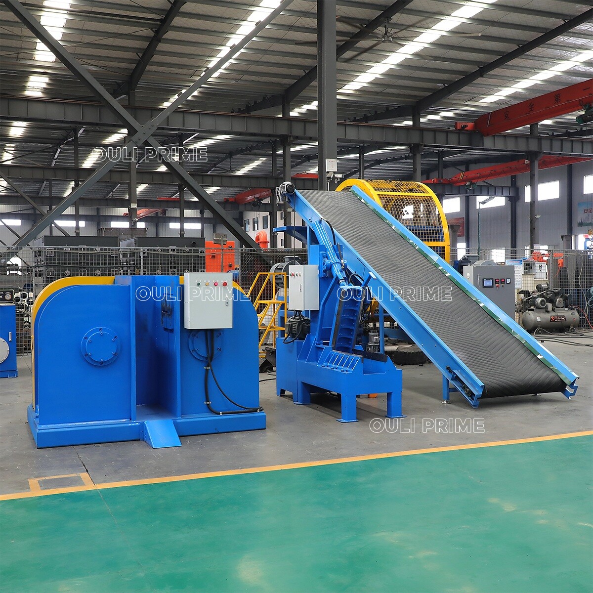 Машина для измельчения и переработки шин / Шредер для шин