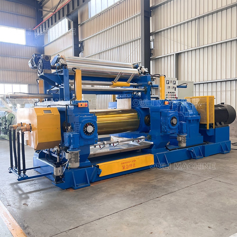 Автоматический смеситель запасов типа двухвалковой резиновой открытой мельницы