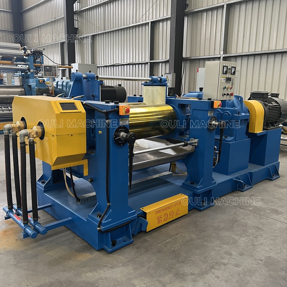 Ручная регулировка зазора валков открытой резиносмесительной мельницы