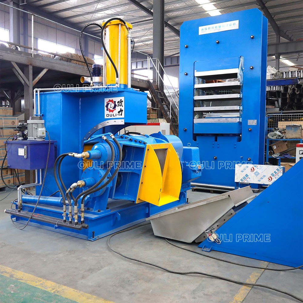 Пневматический диспергатор резиновой смеси с резиновым смесителем