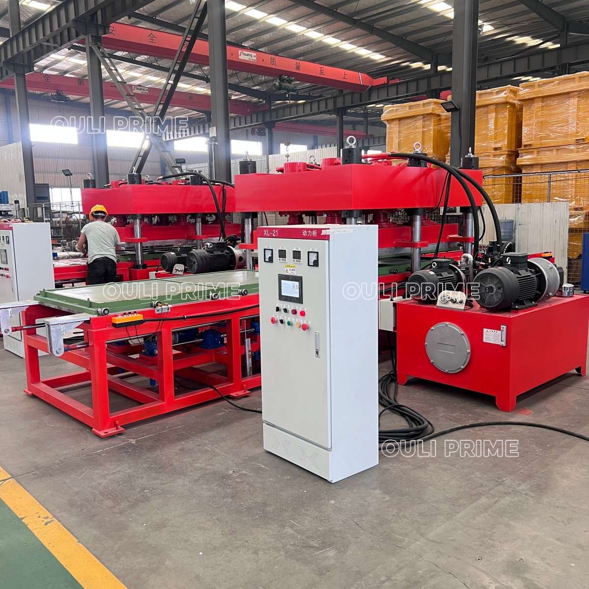 250-тонная машина для производства резиновых плит для спортзалов XLB-D 1100×2200 / машина для производства резиновых напольных плит