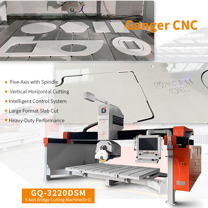 5-осевая мостовая резка (5+1) GQ-3220DSM