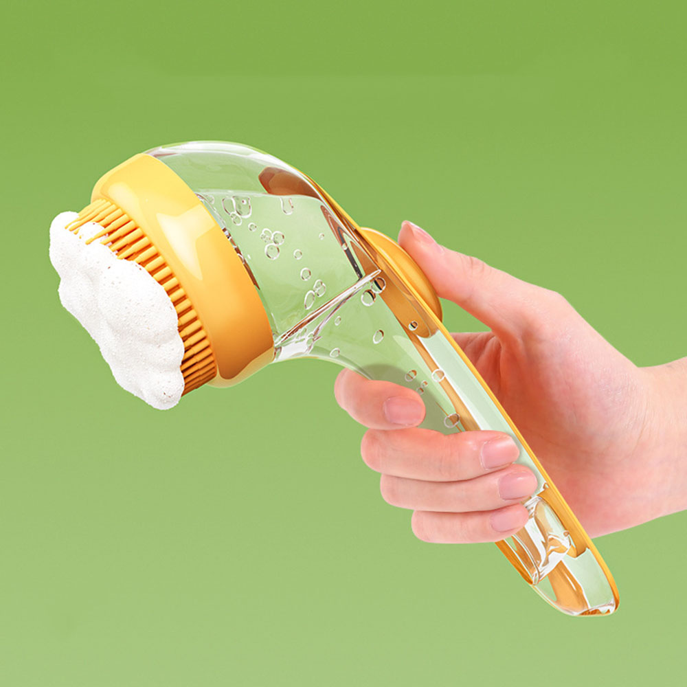 Grooming/DeepClean Silicone Pet Bath & Massage Brush for Cats & Dogs