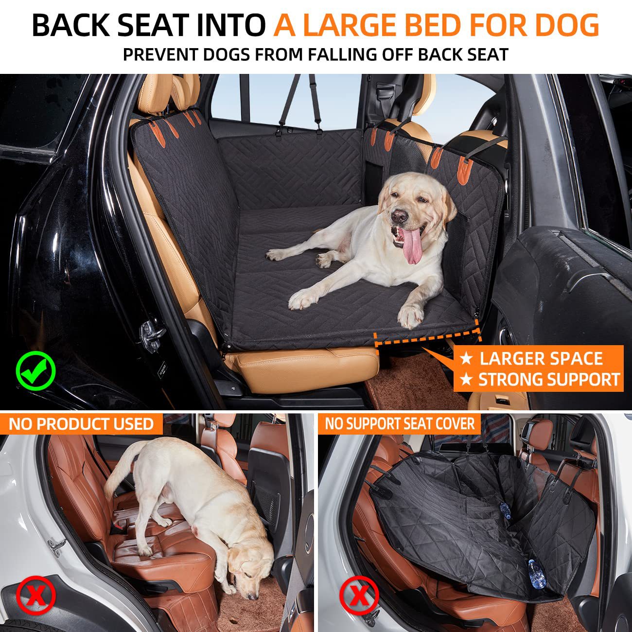 Car Seat Cover/Heavy-duty Dog Car Seat Cover Dog Car Back Seat Protector Mat