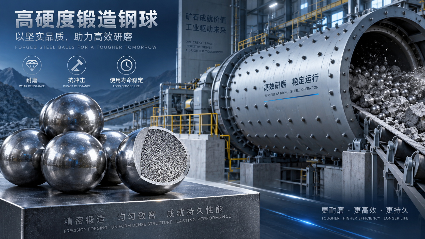 How HRC 60 Forged Steel Balls Balance Hardness, Toughness, and Wear Life