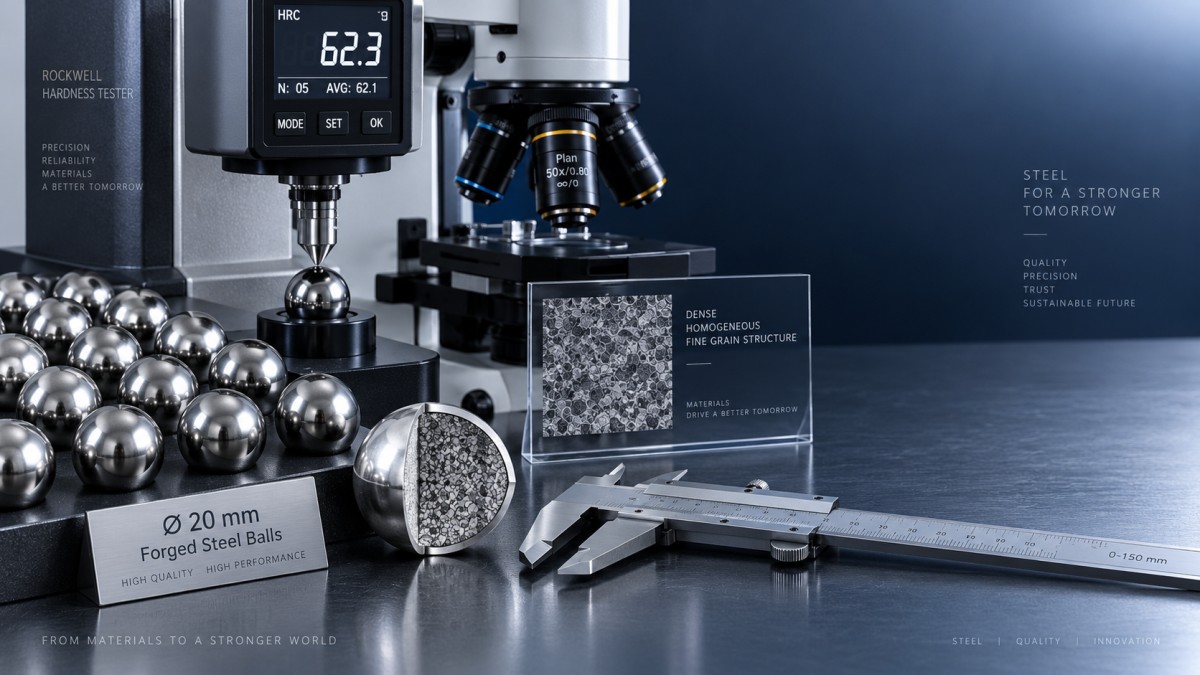 Quality Tests for 20mm Forged Steel Balls in Fine Grinding Applications Испытания качества кованых стальных шаров 20mm для тонкого измельчения