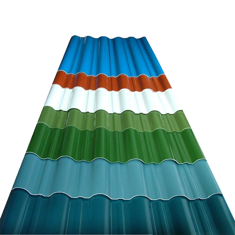 Colorful corrugated steel sheet