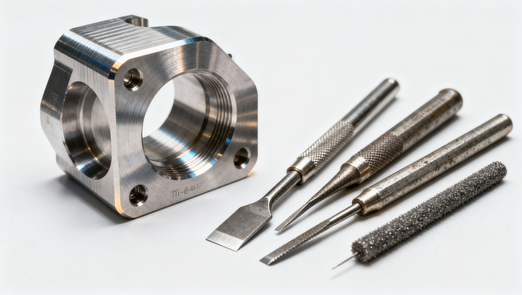 CNC manufacturing for aerospace — why titanium alloy machining still relies on manual deburring