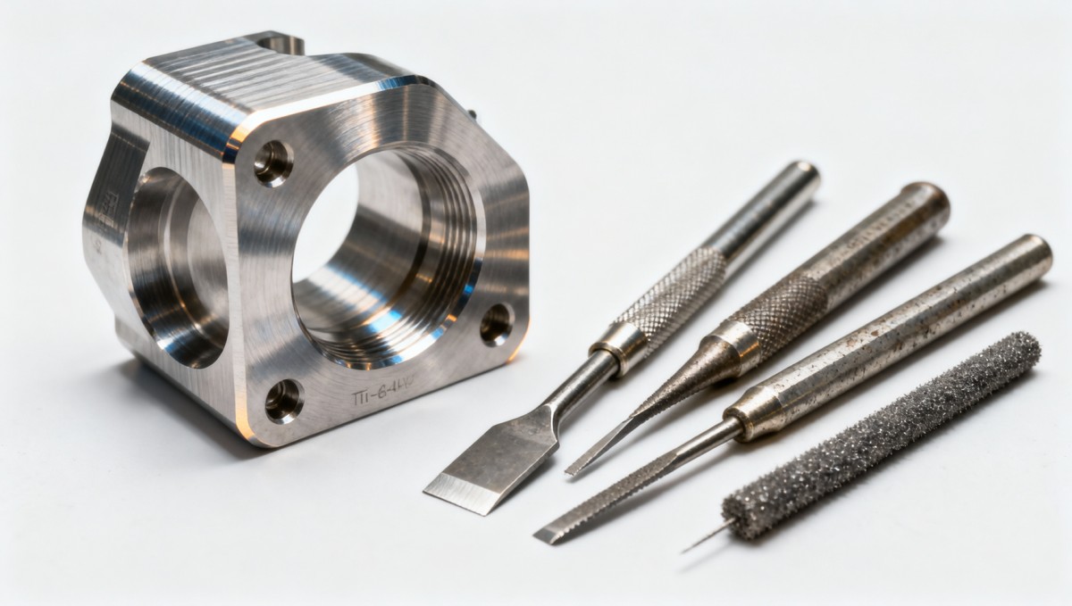 CNC manufacturing for aerospace — why titanium alloy machining still relies on manual deburring