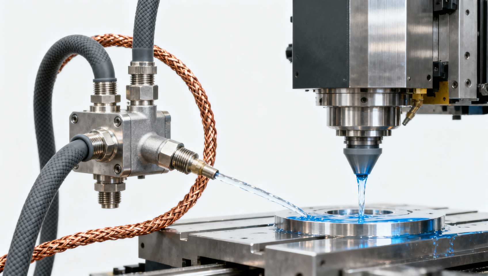 Machine tool for electronics manufacturing: How ESD-safe construction affects coolant delivery