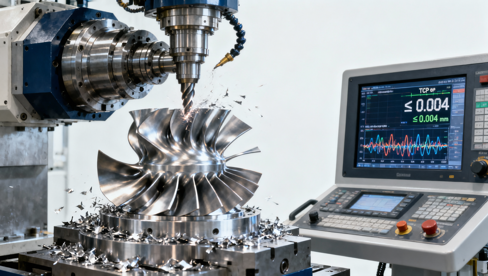 Multi-axis machine tool programming: Why post-processor validation fails on complex impeller geometry