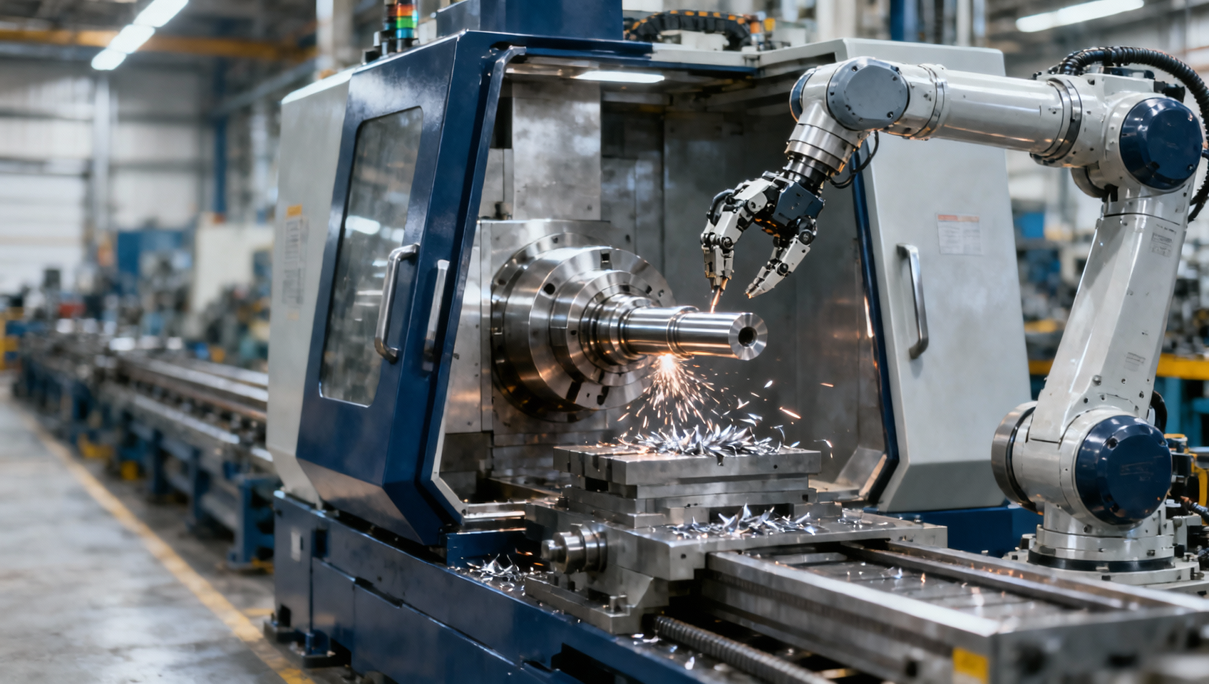 Industrial robotics integration slowing down CNC lathe throughput in mixed-part batches