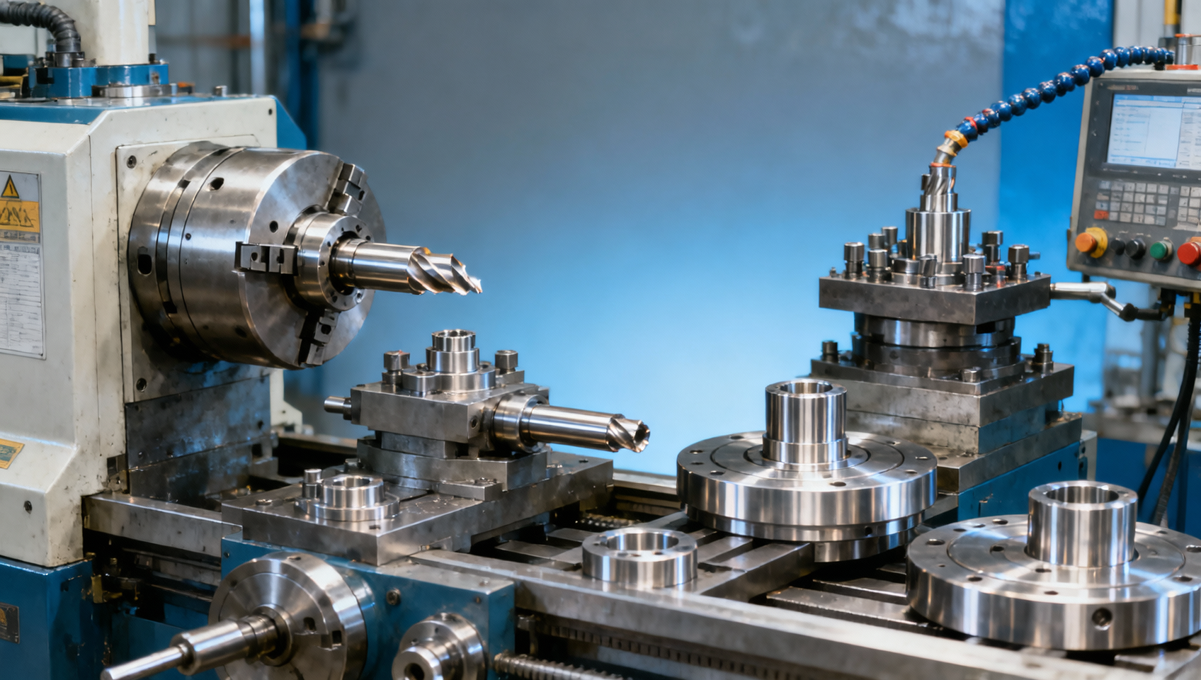 Automated lathe setup time stays high for small lot production