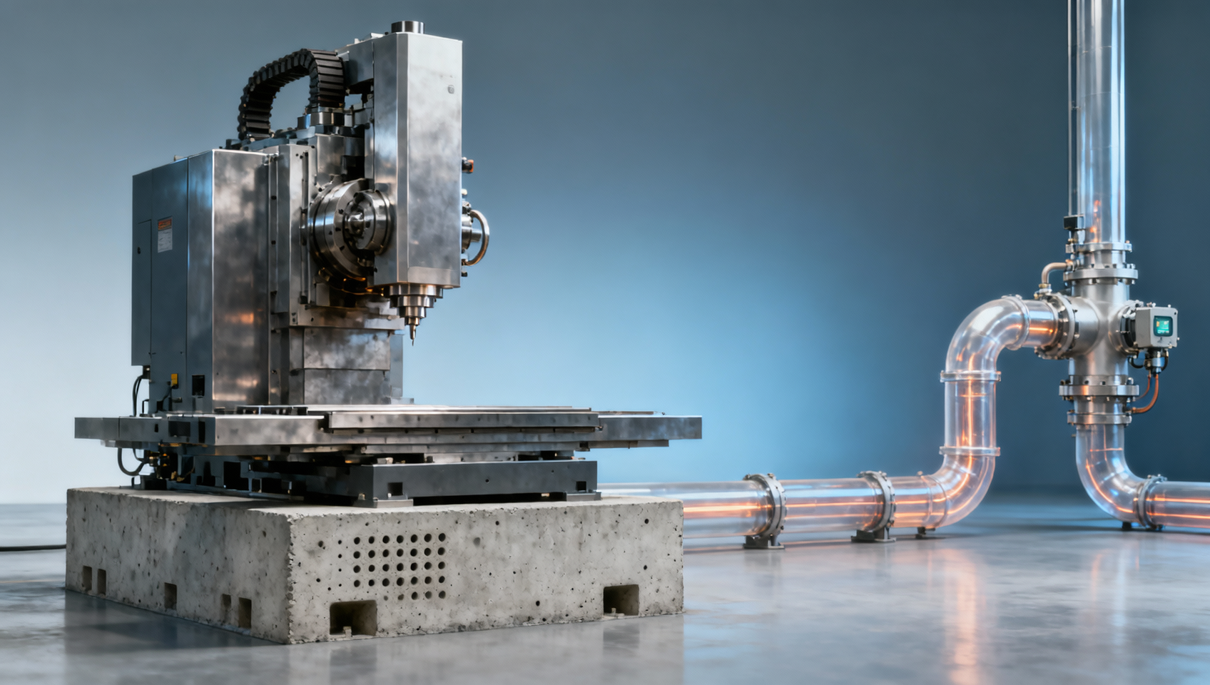 Heavy duty machine tool: Where structural damping reveals itself only after months of operation