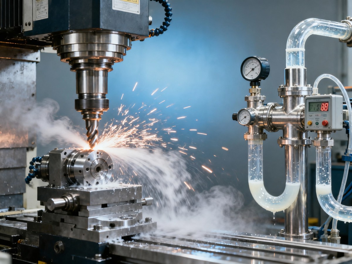 CNC metal cutting performance drops 18% when coolant flow shifts unexpectedly