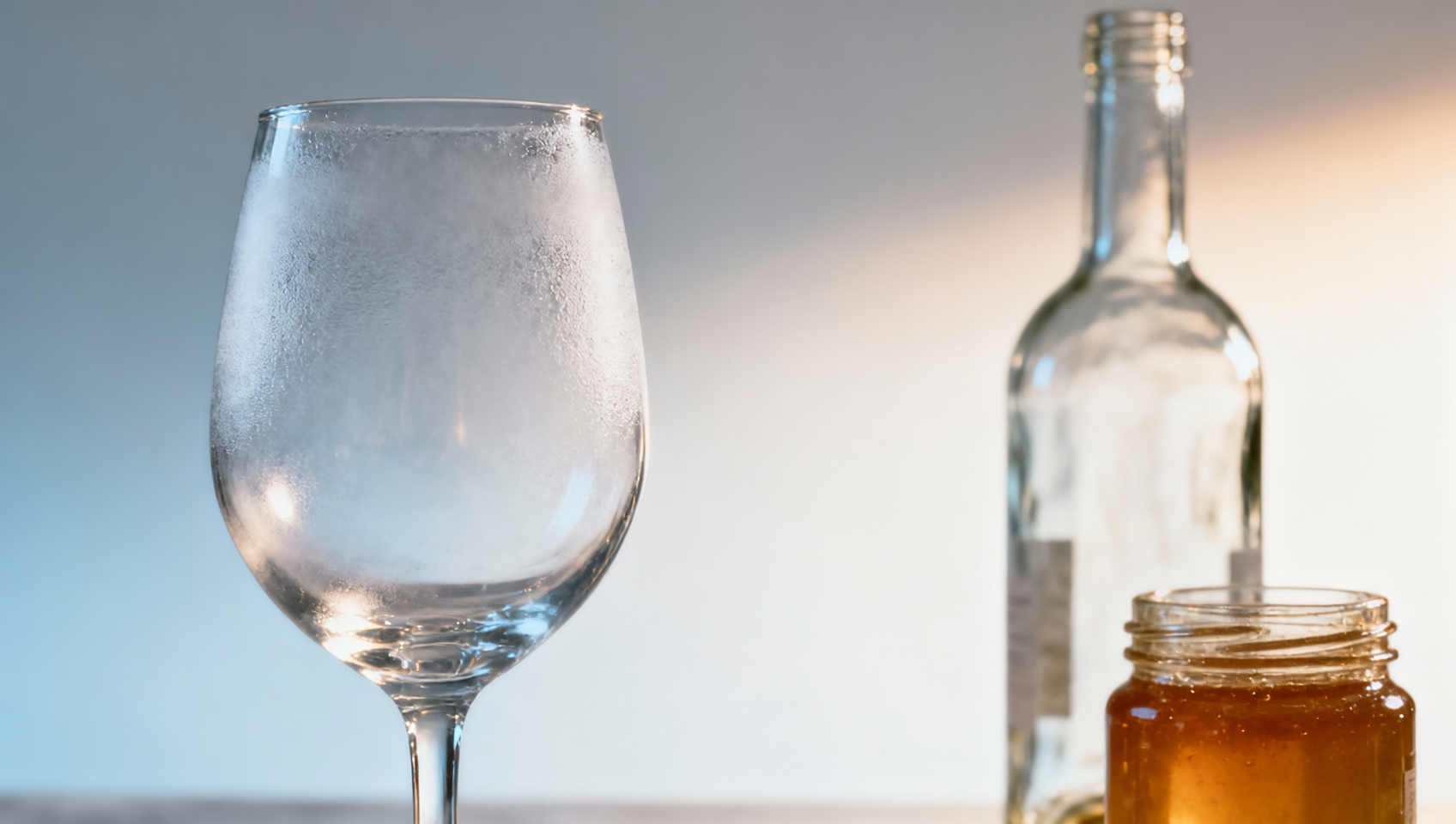 Glass wine cups clouding only when chilled—condensation trapping vs. low-temperature surface reaction Glass wine cups clouding only when chilled—condensation trapping vs. low-temperature surface reaction