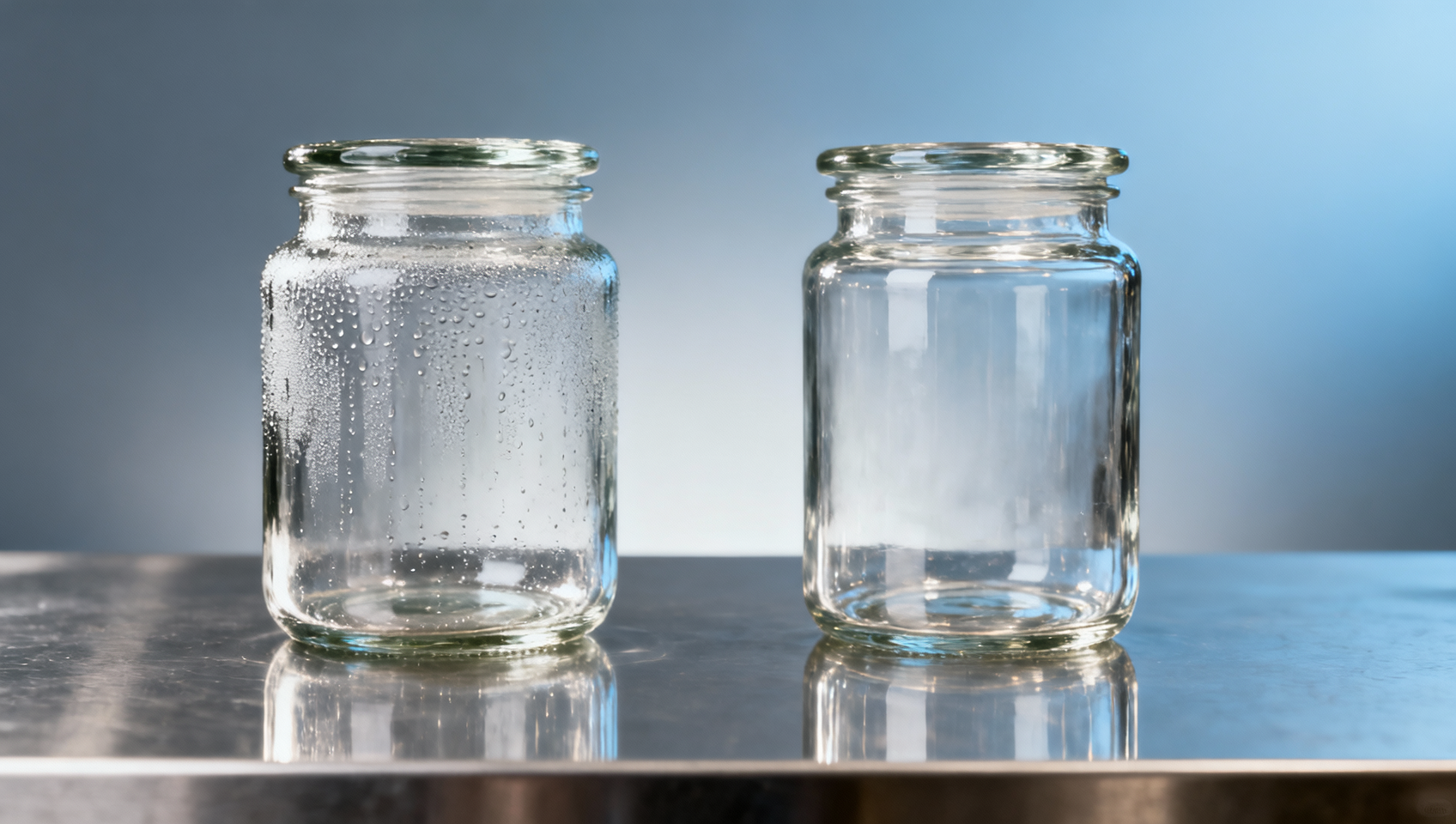 Glass sugar jars failing leak tests at high humidity—permeability of soda-lime vs. borosilicate glass Glass sugar jars failing leak tests at high humidity—permeability of soda-lime vs. borosilicate glass